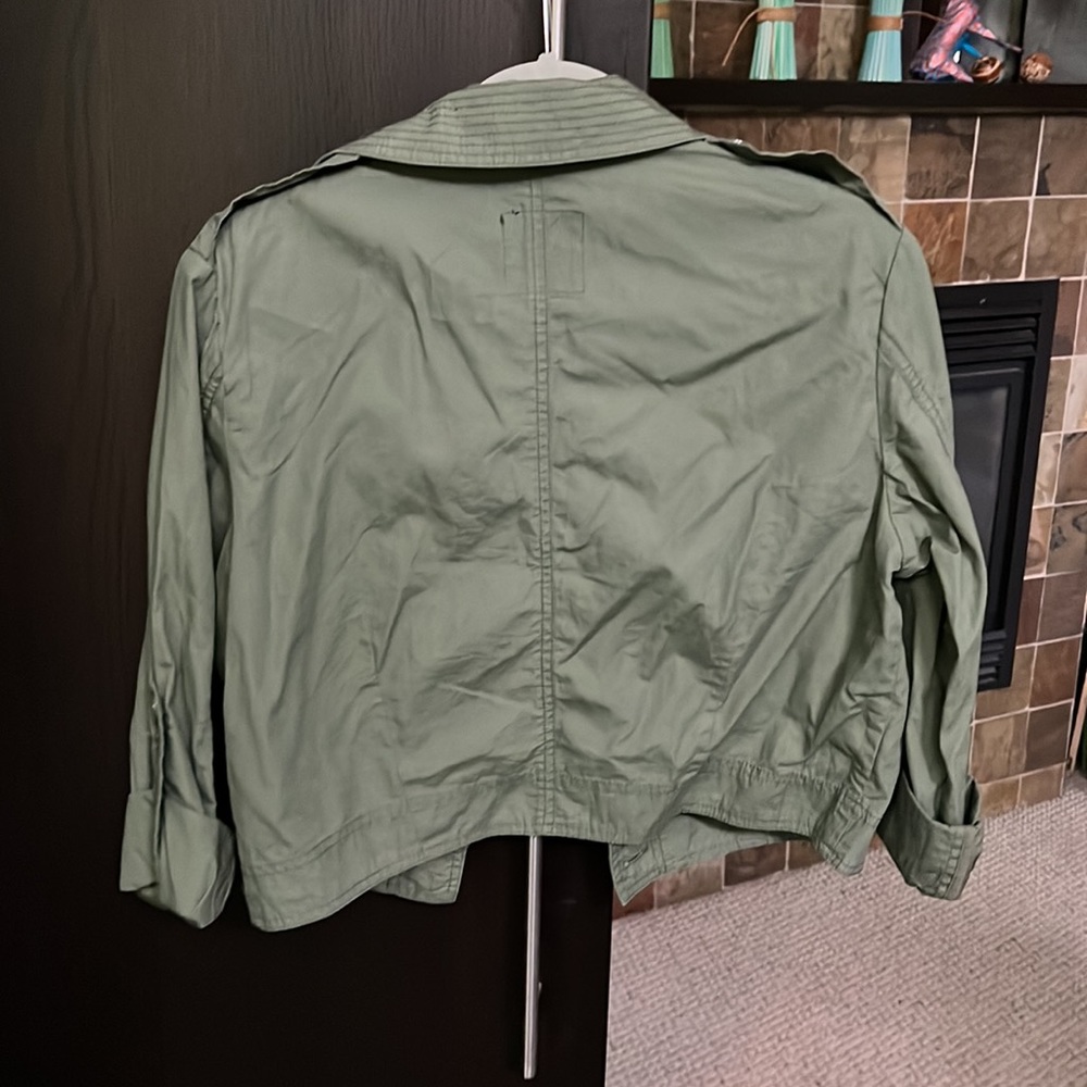 ASOS Cropped Green Utility Jacket - Picture 2 of 3